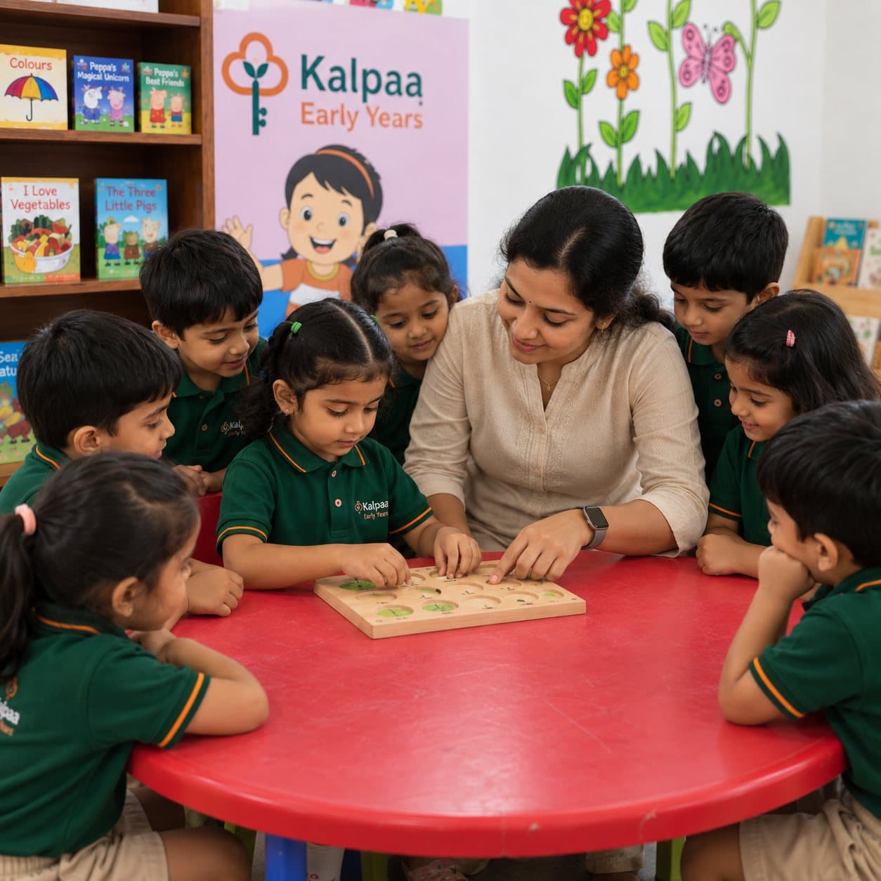 Child–teacher ratio 10:1 at Kalpaa